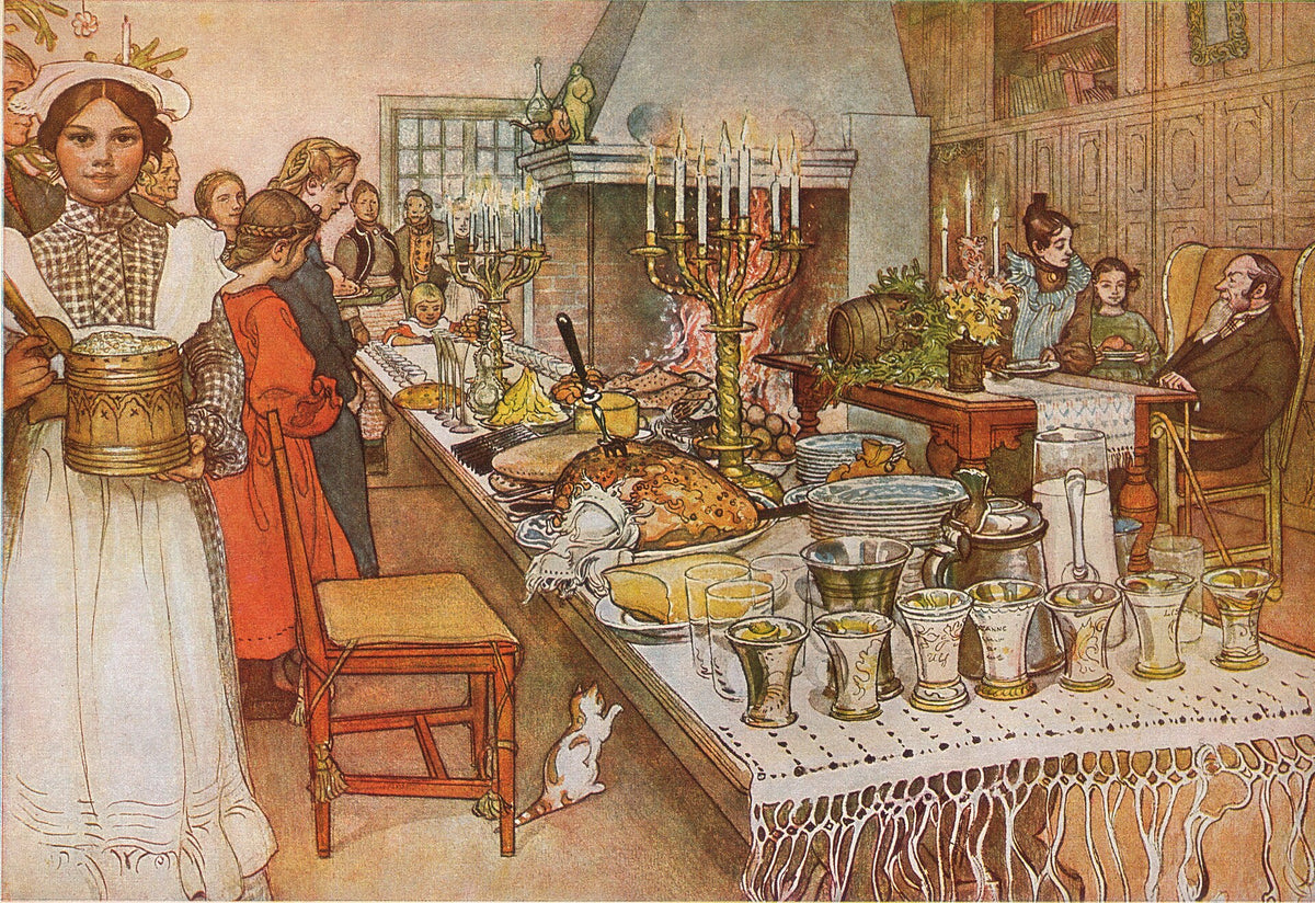 Julaftonen av Carl Larsson, poster