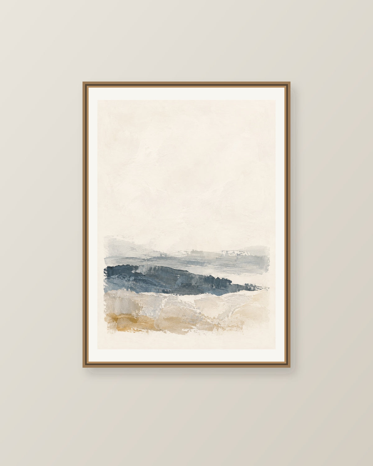 Svalt sediment i en illustrerad inramningsvy. Ram ingår inte.