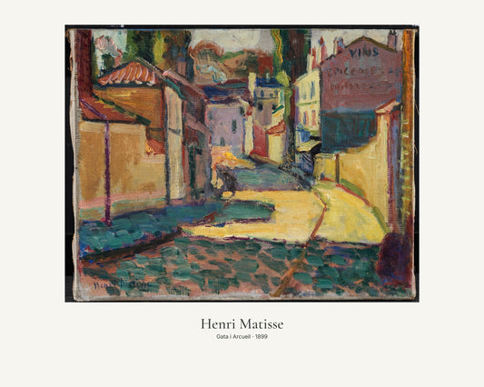 Gata i Arcueil av Henri Matisse. Konstposter med ljus marginal och diskret verktext. 40 × 50 cm.