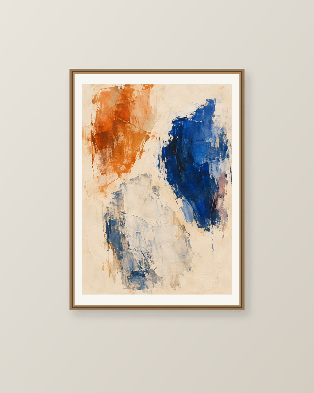 Tre olika tyngder i en illustrerad inramningsvy. Ram ingår inte.