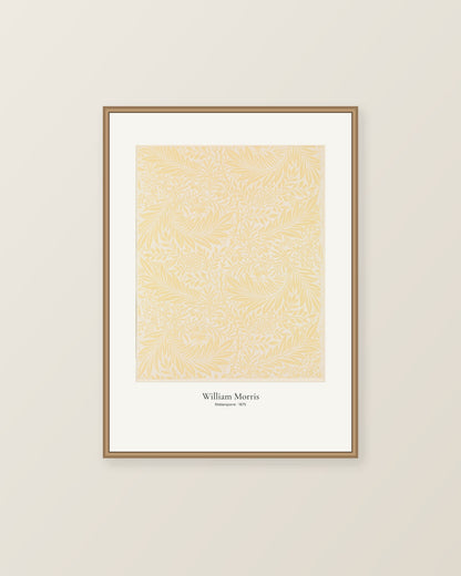 Riddarsporre av William Morris. Konstposter med ljus marginal och diskret verktext. Illustrerad inramningsvy. Ram ingår inte.