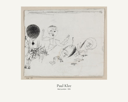 Med punkten av Paul Klee. Konstposter med ljus marginal och diskret verktext. 40 × 50 cm.
