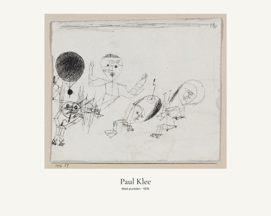 Med punkten av Paul Klee. Konstposter med ljus marginal och diskret verktext. 40 × 50 cm.