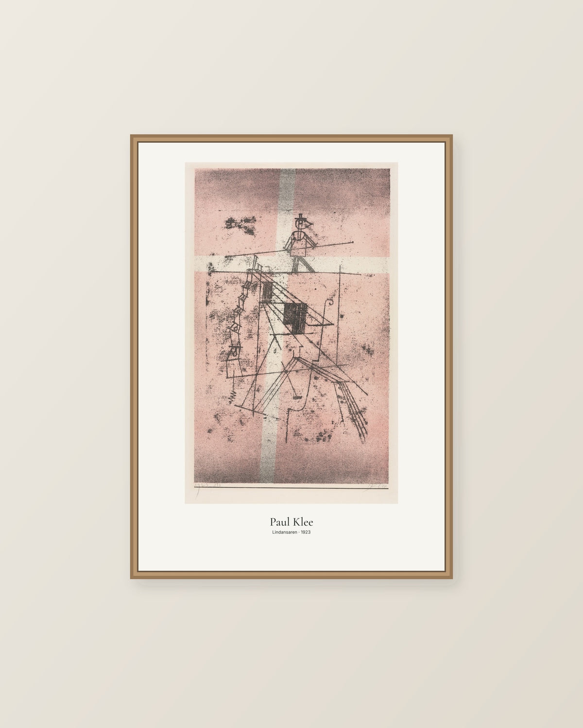 Lindansaren av Paul Klee. Konstposter med ljus marginal och diskret verktext. Illustrerad inramningsvy. Ram ingår inte.