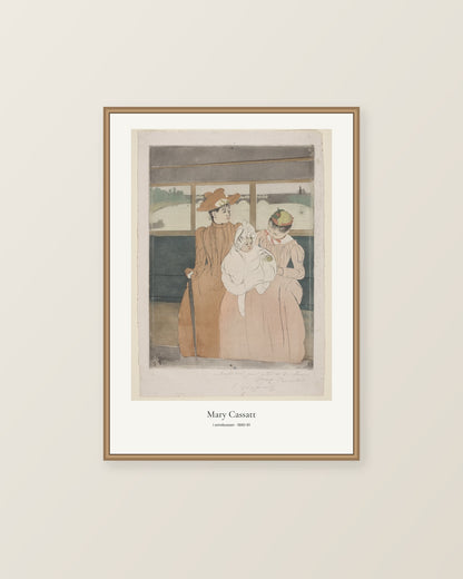 I omnibussen av Mary Cassatt. Konstposter med ljus marginal och diskret verktext. Illustrerad inramningsvy. Ram ingår inte.