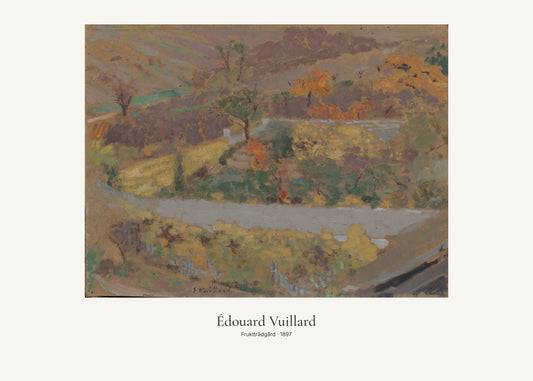 Fruktträdgård av Édouard Vuillard. Konstposter med ljus marginal och diskret verktext. 50 × 70 cm.