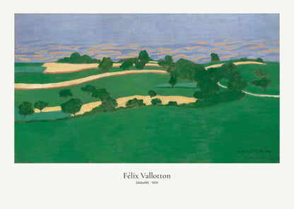 Sädesfält av Félix Vallotton. Konstposter med ljus marginal och diskret verktext. 50 × 70 cm.