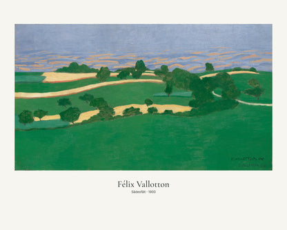 Sädesfält av Félix Vallotton. Konstposter med ljus marginal och diskret verktext. 40 × 50 cm.