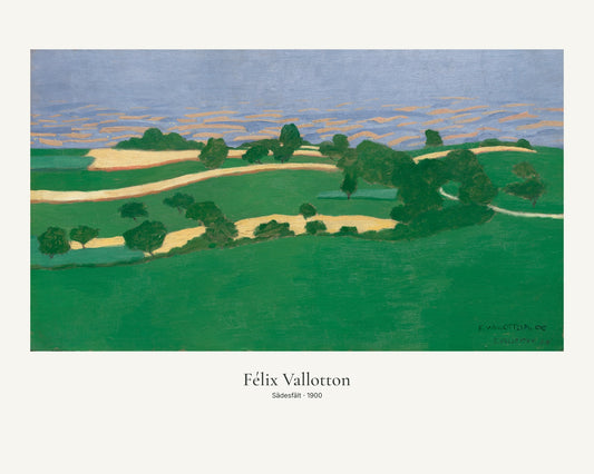 Sädesfält av Félix Vallotton. Konstposter med ljus marginal och diskret verktext. 40 × 50 cm.
