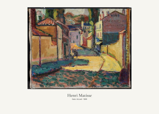 Gata i Arcueil av Henri Matisse. Konstposter med ljus marginal och diskret verktext. 50 × 70 cm.