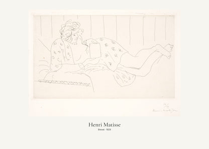 Brevet av Henri Matisse. Konstposter med ljus marginal och diskret verktext. 50 × 70 cm.