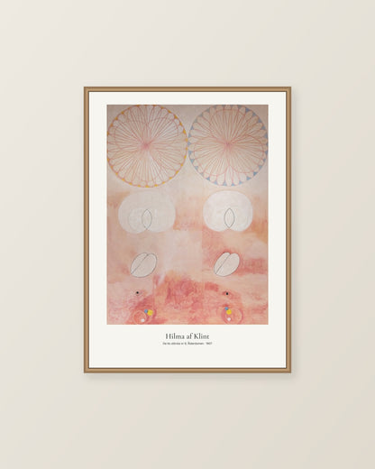 De tio största nr 9, Ålderdomen av Hilma af Klint. Konstposter med ljus marginal och diskret verktext. Illustrerad inramningsvy. Ram ingår inte.